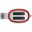 SMEG TSF01RDEU Tostadora Retro 2 Ranuras Roja