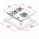 TEKA GBC63010 3G Encimera Cristal Gas