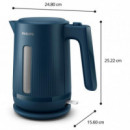 PHILIPS HD9411/70 Hervidor sin Cable 1.7L Midnight Blue