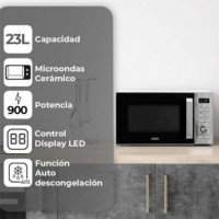 SVAN SMWC25900DGN Microondas Ceramico 25LITROS 900W Display Inox