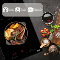 SVAN SI2301 Placa Induccion 30CM 2F Cristal Negro