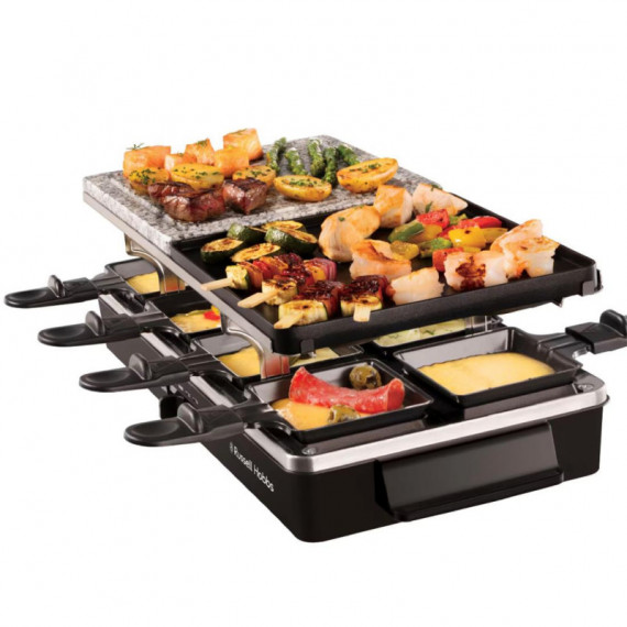 RUSSELL HOBBS 26280-56 Parrilla, Piedra y Raclette 3-1