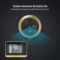 EZVIZ DP2C Mirilla Inteligente Pantalla 4,3" Wifi y Detector de Presencia Dorada
