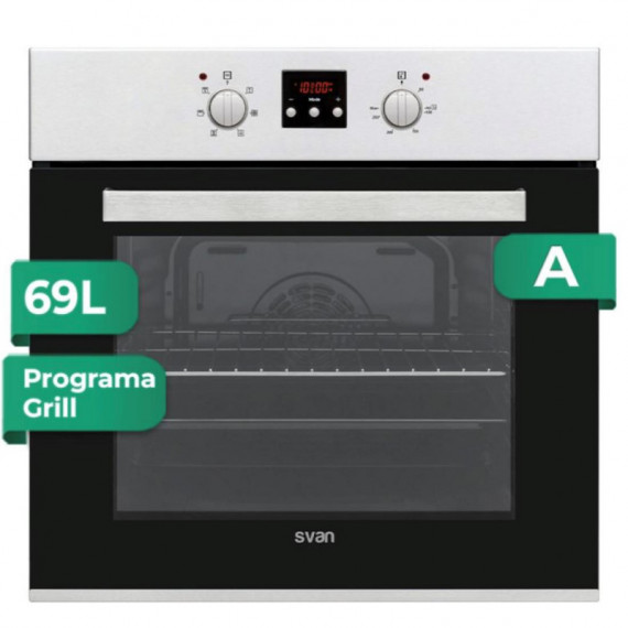 SVAN  SHM6701DX Horno Multifunción Display 69L Inox