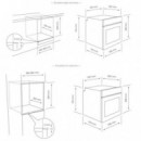 SVAN  SHM6701DX Horno Multifunción Display 69L Inox