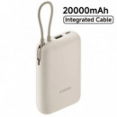 XIAOMI Powerbank 20.000 Mah 33W con Cable Integrado Tan Beige (BHR8851GL)