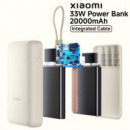 XIAOMI Powerbank 20.000 Mah 33W con Cable Integrado Tan Beige (BHR8851GL)