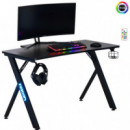 NACON Escritorio Gaming con Leds Rgb y Acabado Fibra de Carbono (pcgd-rgb)