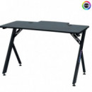 NACON Escritorio Gaming con Leds Rgb y Acabado Fibra de Carbono (pcgd-rgb)