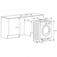 NODOR WM1480I 8KG 1400RPM Lavadora Integración