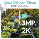 BOTSLAB W314 Cámara de Seguridad 360º con 4G Lte, Batería y Panel Solar