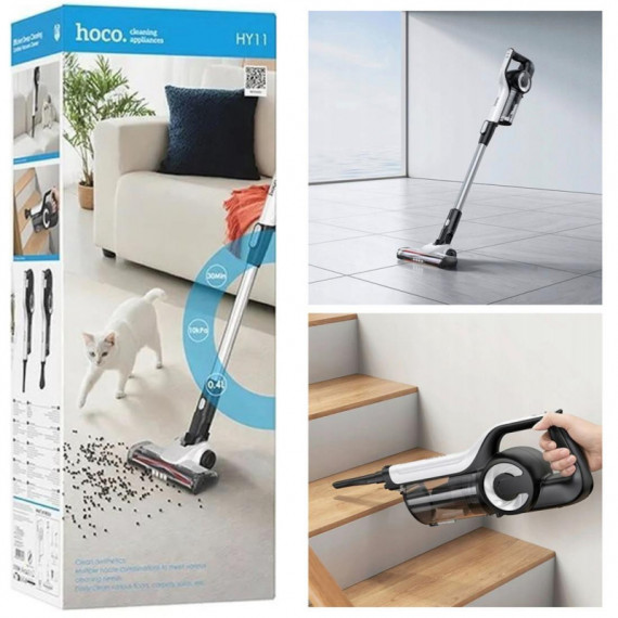 HOCO HY11 Aspiradora Escoba 150W Recargable, 3 en 1 - Guanxe Atlantic Marketplace