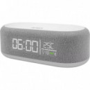 Nasa SPC400 Altavoz Bluetooth con Reloj Alarma y Cargador Inalámbrico