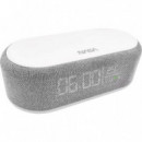 Nasa SPC400 Altavoz Bluetooth con Reloj Alarma y Cargador Inalámbrico