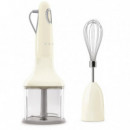 SMEG Batidora de Mano 700W Crema + Accesorios (HBF03CREU)