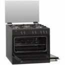 SVAN SKGW5900RN Cocina Gas Ancho 90 Cm Rústico Negro