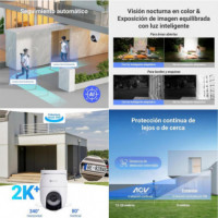 EZVIZ HB8 Lite Cámara de Video Vigilancia 360º Aov 2K +panel Solar 5W