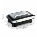 MOULINEX GI270D10 Parrilla Eléctrica 1000W Inox-negro