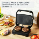 MOULINEX GI270D10 Parrilla Eléctrica 1000W Inox-negro
