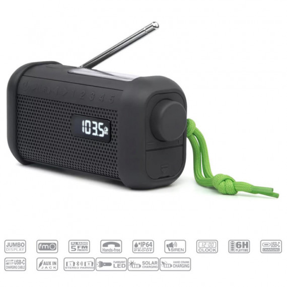 MUSE MH-08MB Radio BLUETOOTH Dinamo Recargable