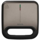 AIWA ASM-750 Sandwichera 750W Sandwich, Grill y Gofre Acero Antihuellas