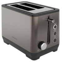 AIWA ABT-1000 Tostadora 1.000W 2 Ranuras Acero Antihuellas
