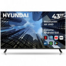 Televisor 43" HYUNDAI Qled HTV4300QUA Uhd 4K Smart TV Wifi