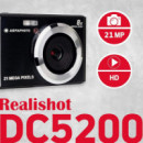 AGFAPHOTO DC5200 Cámara Digital 21MPX con Batería Negra