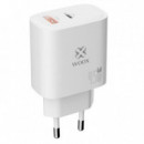 Cargador USB-A y USB-C GaN 45W Woox MX0091