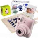 FUJIFILM Instax Mini 12 Cámara Instantánea Kit Regalo Blossom Pink
