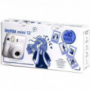 FUJIFILM Instax Mini 12 Cámara Instantánea Kit Regalo Clay White