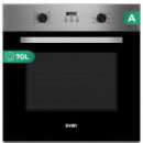 SVAN SHM8700DPX Horno Display 70L 8P 2 Guias Inox Ef.a