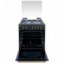 SVAN SKGW4600RN Cocina Gas 60CM Rustico Negro