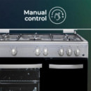 SVAN SKGW5901PBX Cocina Gas 90CM con Wok Horno 59L