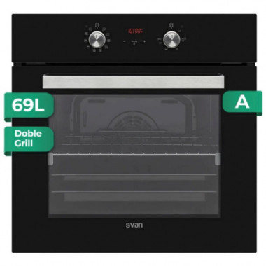 SVAN SHM10700DCN Horno 60CM 69L Cristal Negro