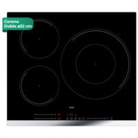 SVAN SI3601SB32 Placa Inducción 60CM 3 Zonas Cristal Negro