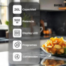 SVAN SVMW270CVN Microondas 26L Display Conveccion Airfry Negro
