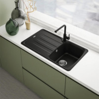 FRANKE Lina L Pull Out Negro Mate 115.0712.435