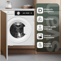 SVAN SLI8200D Lavadora C.frontal Integración 1200 Rpm 8 Kg