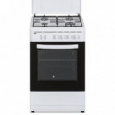 SVAN SKG4500TM Cocina de Gas Butano 4F Horno 43L 2P Grill Blanco