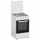 SVAN SKG4500TM Cocina de Gas Butano 4F Horno 43L 2P Grill Blanco