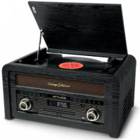 MUSE MT115W Tocadisco Bt/radio/cd Negro