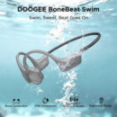 DOOGEE Bonebeat Swim Auricular de Conducción Osea Bt y MP3 para Nadar Gris Claro