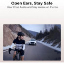 DOOGEE Boneair Swim Auricular de Conducción Osea y Aerea Bt y MP3 para Nadar Gris Claro