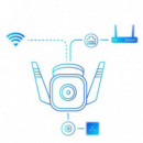 TP-LINK Tapo TC65 Cámara de Vigilancia Exterior IP66, 2K, 3MP, Visión Nocturna, Wifi, Alarma