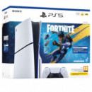SONY PS5 Consola 1TB Standar Slim White+fortnite Flowering Chaos