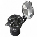 SOGO Moka Cafetera Italiana Compatible con Inducción 6 Tazas Negra (CAL-SS-7610)