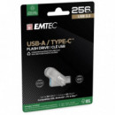 Memoria USB Dual 3.2 256GB Usb-c y Usb-a EMTEC D280