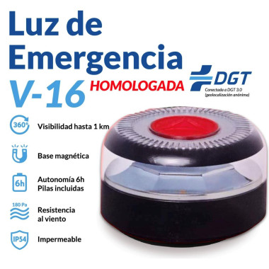 IUNIK Baliza V16 IOT/2 Geolocalizada Telef&oacute;nica y Homolagada por la Dgt