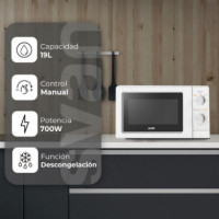 SVAN SMW19700 Microondas 19L 700W Blanco